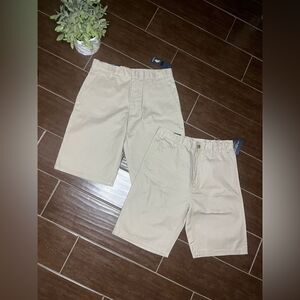 U.S Polo Assn. khaki flat front short bundle sz 14